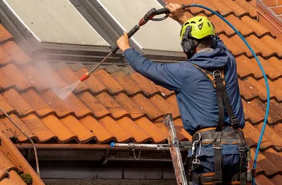 Démoussage et hydrofuge de toiture à Villespassans